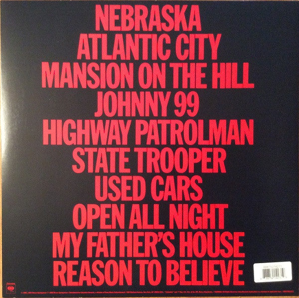 Bruce Springsteen - Nebraska (1982) - New LP Record 2014 Columbia USA 180 gram Vinyl - Classic Rock - Shuga Records