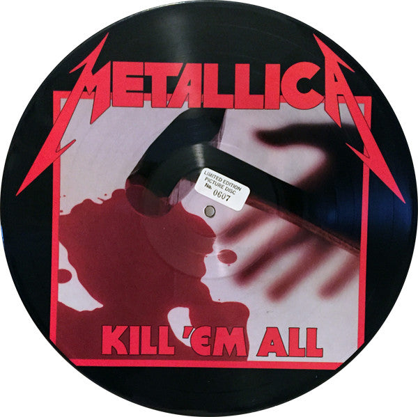 Metallica - Kill 'Em All - VG+ LP Record 1983 Megaforce Picture Disc V