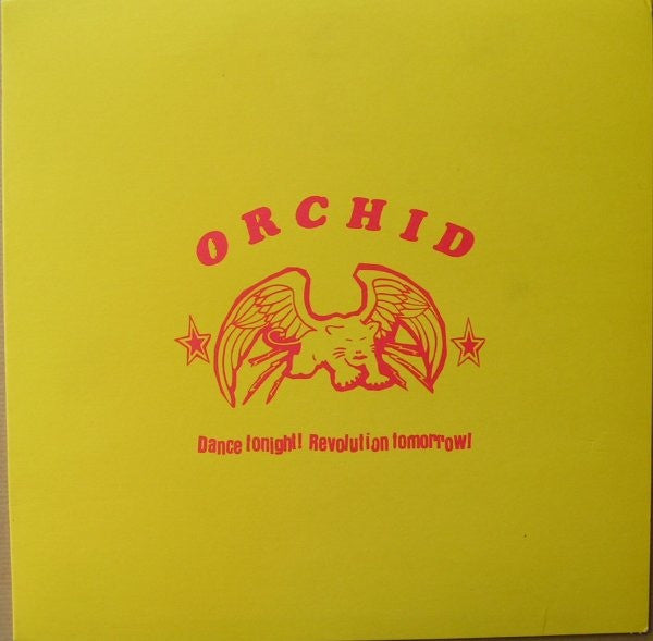 Orchid - Dance Tonight! Revolution Tomorrow! - Mint- 10" EP Record 2015 Ebullition USA Yellow/Black Split Vinyl & Insert - Emo / Hardcore / Screamo