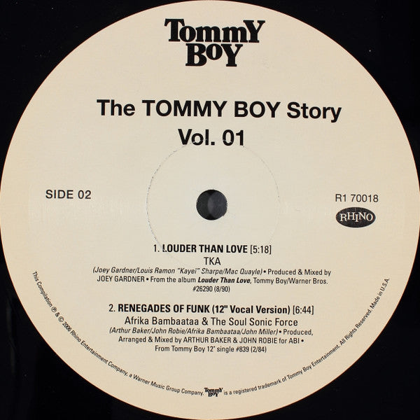 Various - The Tommy Boy Story Vol. 01 - Mint- (VG+ cover) 2 LP Record 2006 Rhino Tommy Boy USA Vinyl - Hip Hop / Electro - Shuga Records
