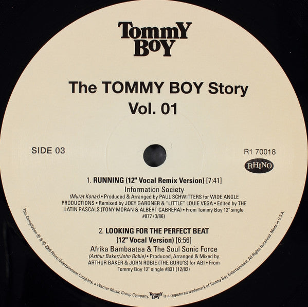 Various - The Tommy Boy Story Vol. 01 - Mint- (VG+ cover) 2 LP Record 2006 Rhino Tommy Boy USA Vinyl - Hip Hop / Electro - Shuga Records