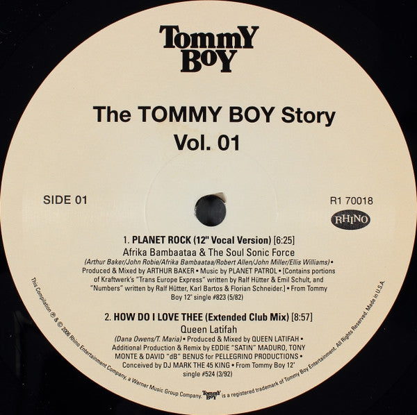 Various - The Tommy Boy Story Vol. 01 - Mint- (VG+ cover) 2 LP Record 2006 Rhino Tommy Boy USA Vinyl - Hip Hop / Electro - Shuga Records
