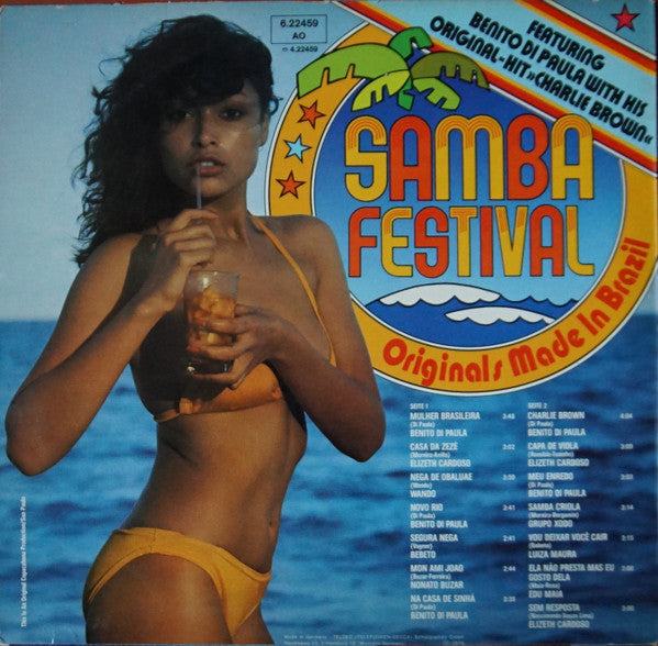 Various - Samba Festival (Originals Made In Brazil) - VG+ LP Record 1976 Telefunken Germany Vinyl - Latin / Samba / MPB - Shuga Records