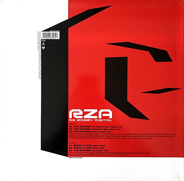 RZA As Bobby Digital - The Rhumba - VG+ 12" Single Record 2001 Koch In The Paint USA Vinyl - Hip Hop / Wu-Tang Clan
