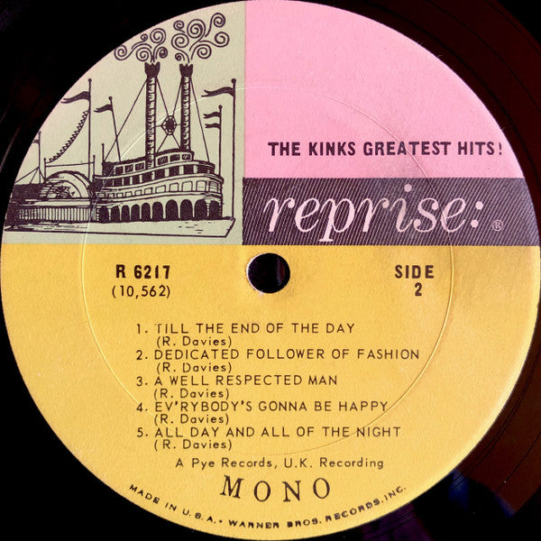 The Kinks - The Kinks Greatest Hits! - VG LP Record 1966 Reprise USA Mono Original Vinyl - Rock & Roll / Mod / Beat - Shuga Records
