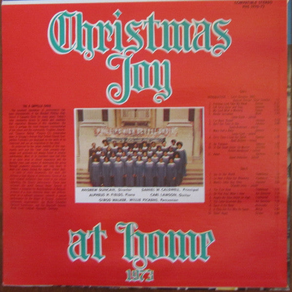 The Wendell Philips High Choir - Spirituals In Europe 1970 / Christmas Joy At Home 1973 - VG+ LP Record 1973 Private Press USA Vinyl - Chicago Gospel / Soul - Shuga Records