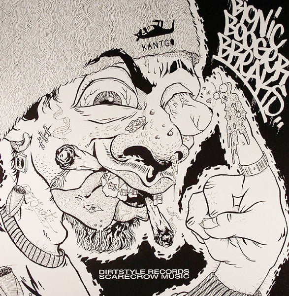 Darth Fader & Scarecrow Willy (DJ Q-Bert) - Bionic Booger Breaks - VG+ LP Record 1993 Dirt Style Original Vinyl - Hip Hop / DJ Battle Tool - Shuga Records