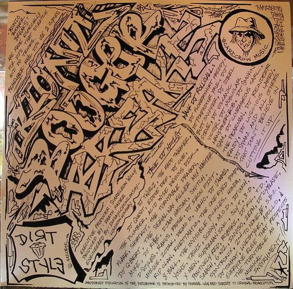 Darth Fader & Scarecrow Willy (DJ Q-Bert) - Bionic Booger Breaks - VG+ LP Record 1993 Dirt Style Original Vinyl - Hip Hop / DJ Battle Tool - Shuga Records