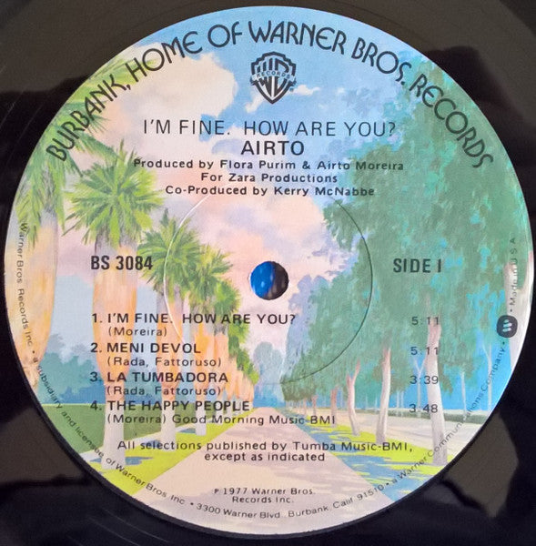 Airto Moreira - I'm Fine. How Are You? - Mint- LP Record USA Vinyl - Jazz / Fusion / Afro-Cuban Jazz - Shuga Records