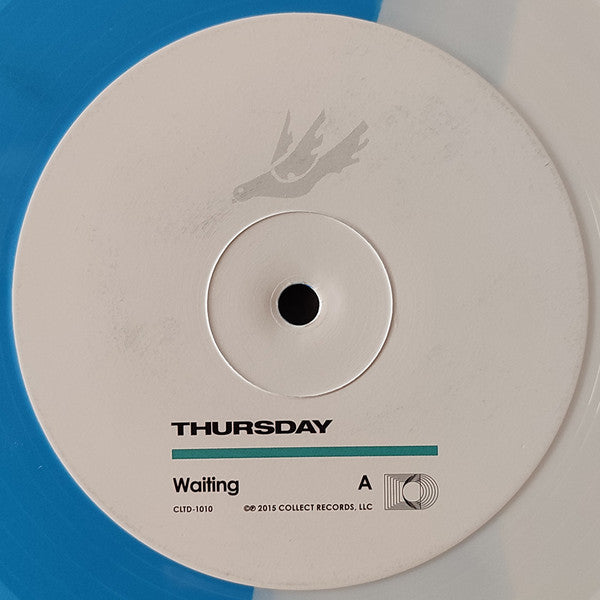 Thursday – Waiting (1999) - Mint- LP Record 2015 Collect Records USA Half White/Half Blue Turquoise Vinyl, 7", Insert & Download - Rock / Emo / Hardcore / Pop Punk