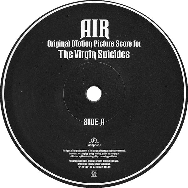 AIR ‎– The Virgin Suicides (1999) - Mint- LP Record 2015 Parlophone 180 gram Vinyl - Soundtrack / Score - Shuga Records