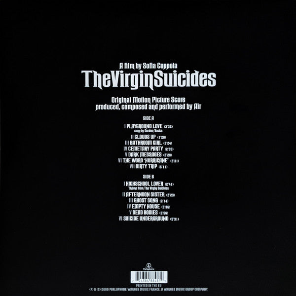 AIR ‎– The Virgin Suicides (1999) - Mint- LP Record 2015 Parlophone 180 gram Vinyl - Soundtrack / Score - Shuga Records