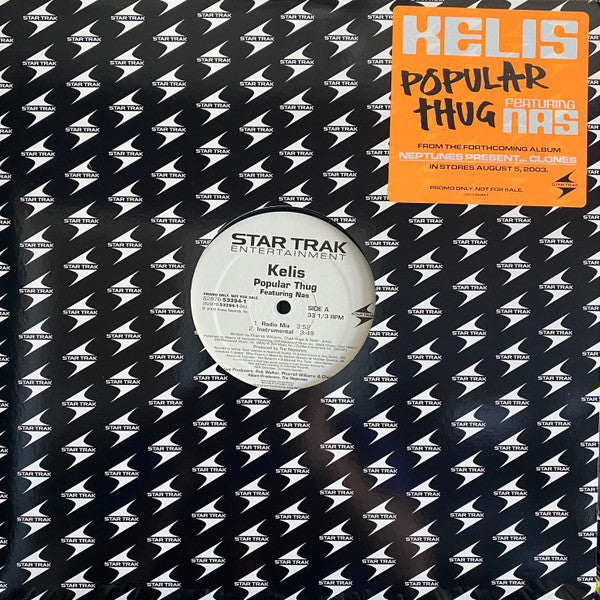 Kelis Featuring Nas - Popular Thug - Mint- 12" Single Record 2003 Star Trak USA Promo Vinyl - Hip Hop - Shuga Records