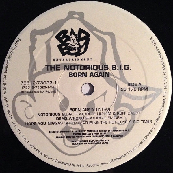 Notorious B.I.G. - Born Again - VG+ 2 LP Record 1999 Bad Boy Entertainment USA Vinyl & Insert - Hip Hop - Shuga Records