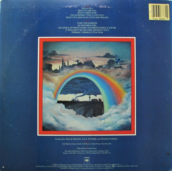 Willie Nelson - Somewhere Over The Rainbow - VG+ LP Record 1981 Columbia USA Vinyl - Country