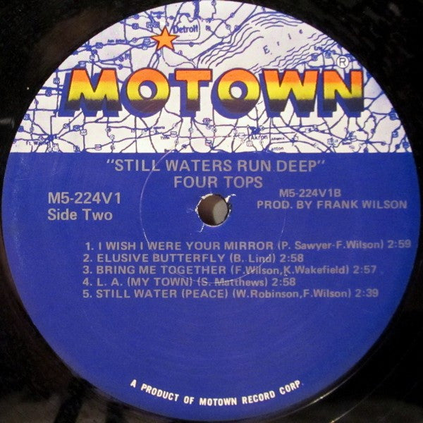 Four Tops ‎- Still Waters Run Deep (1970) - VG+ LP Record 1980 Motown USA Vinyl - Soul / Rhythm & Blues - Shuga Records