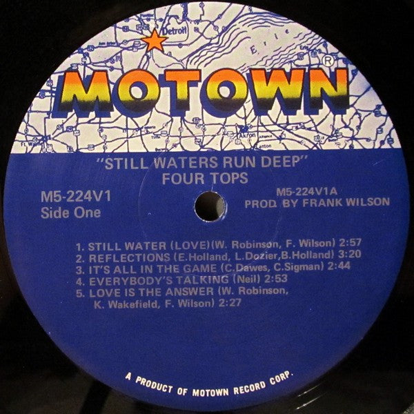 Four Tops ‎- Still Waters Run Deep (1970) - VG+ LP Record 1980 Motown USA Vinyl - Soul / Rhythm & Blues - Shuga Records