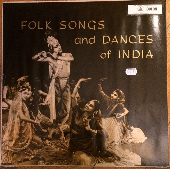 The Musicians Of The Ram Gopal Company - Folk Songs And Dances Of India - VG+ LP Record 1958 Odeon India Vinyl RARE - Hindustani / World Music - Shuga Records