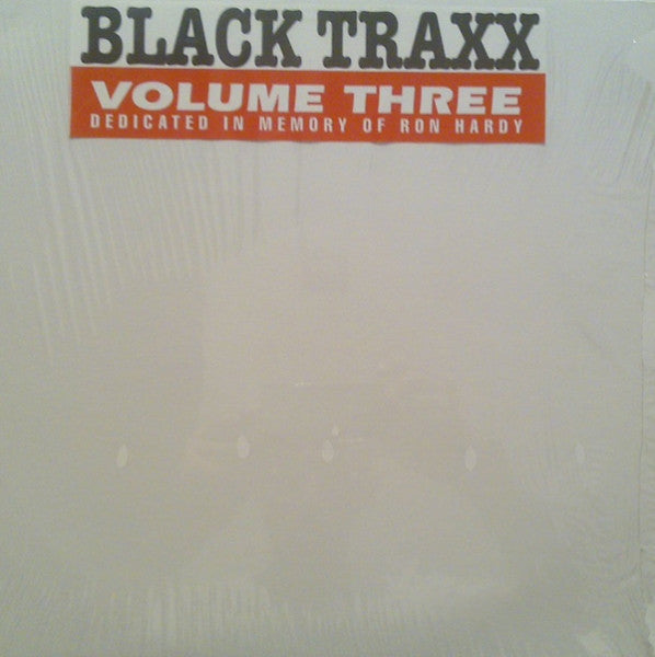 Black Traxx - Volume III / Three / 3 - VG+ 12" Single Record 1992 Night Club Promo DJ Vinyl - Chicago House / Deep House / Tribal House / Classic - Shuga Records