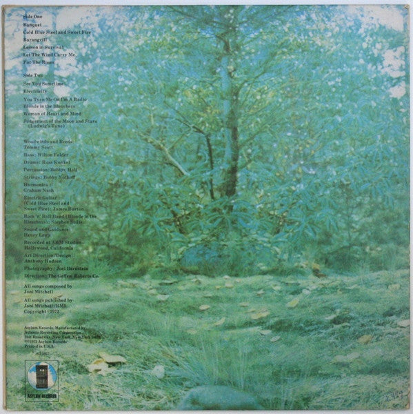 Joni Mitchell – For The Roses - VG+ LP Record 1972 Asylum USA Vinyl - Soft Rock / Folk Rock - Shuga Records