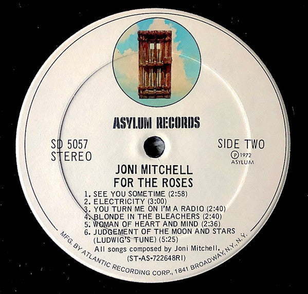 Joni Mitchell - For the Roses - Mint- LP Record 1972 Asylum USA Original Press Vinyl - Soft Rock / Folk Rock - Shuga Records