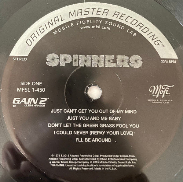 Spinners – Spinners (1973) - New LP Record 2015 Mobile Fidelity Sound Lab 180 gram Vinyl & Numbered - Soul / R&B - Shuga Records