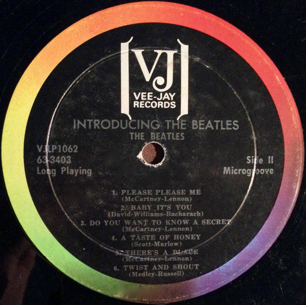 The Beatles - Introducing... The Beatles - VG+ (VG cover) LP Record 1964 Vee Jay USA Original Official ARP Pressing Vinyl - Rock & Roll / Beat - Shuga Records