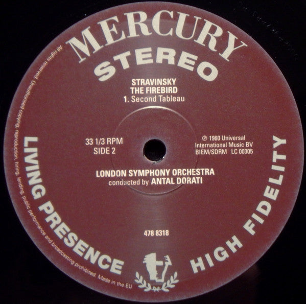 Dorati & London Symphony Orchestra / ‎Stravinsky - The Firebird (1960) - Mint- LP Record 2015 Decca Mercury Living Presence Stereo 180 gram Vinyl - Classical - Shuga Records