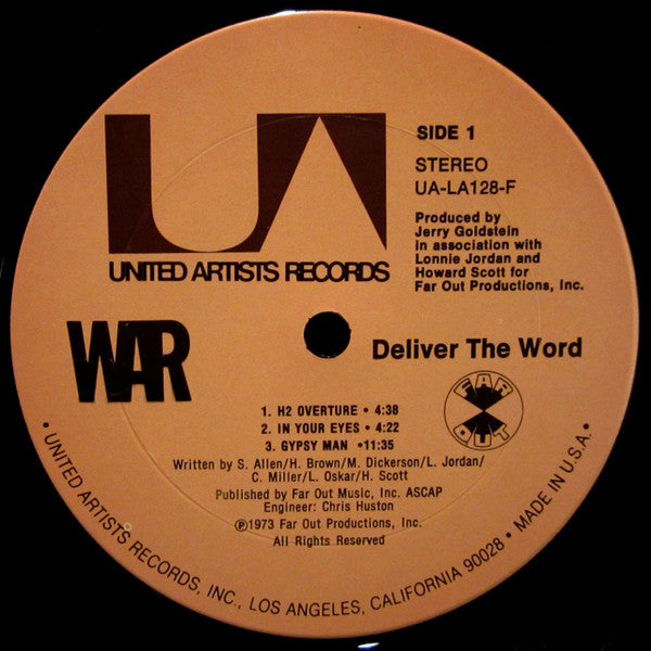 War - Deliver The Word - VG+ LP Record 1973 United Artists Far Out USA Vinyl - Jazz / Jazz-Funk - Shuga Records