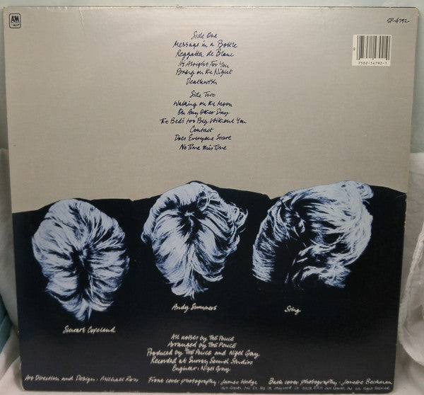 The Police ‎– Reggatta De Blanc (1979) - Mint- LP Record 1982 A&M USA Vinyl - New Wave / Pop Rock - Shuga Records