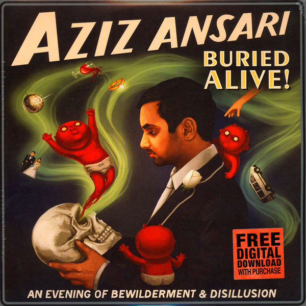 Aziz Ansari - Buried Alive! - New 2 LP Record 2015 Comedy Central Red Vinyl & Download - Comedy - Shuga Records