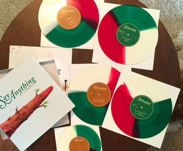 Say Anything - ...Is A Real Boy - Mint- 4x 10" LP Record Box Set 2015 Doghouse USA Green/White/Red Tri-color Vinyl & 7" - Alternative Rock - Shuga Records