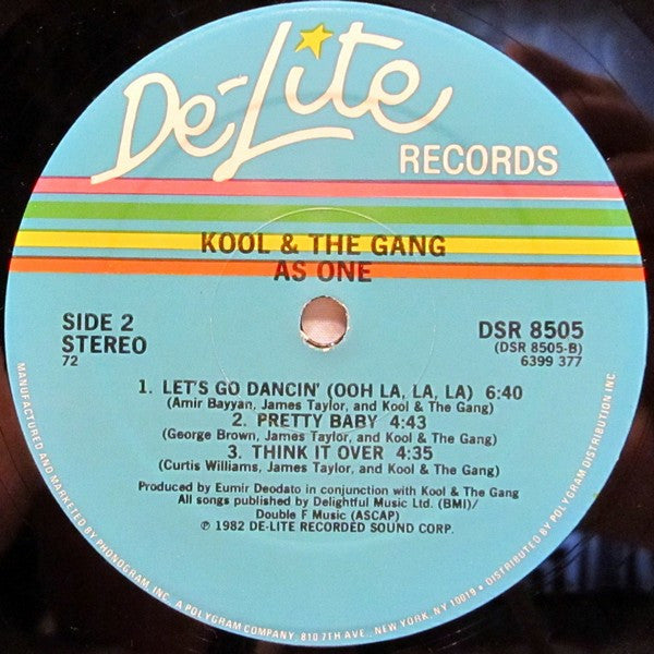 Kool & The Gang - As One - Mint- LP Record 1982 De-Lite USA Vinyl - Funk / Disco / Soul - Shuga Records