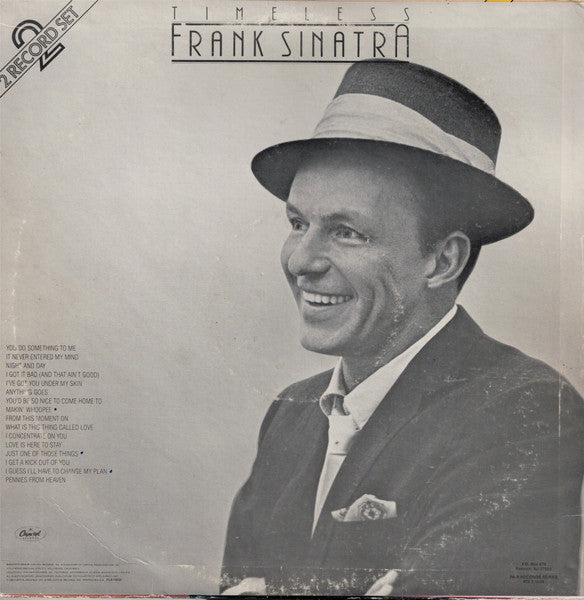 Frank Sinatra - Timeless - VG+ 2 LP Record 1983 Capitol USA Vinyl - Pop / Jazz / Vocal - Shuga Records