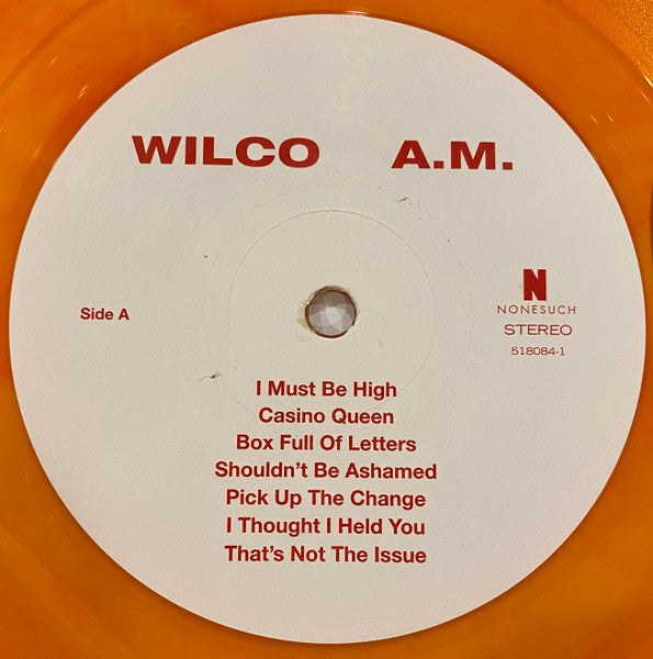 Wilco - A.M. (1995) - Mint- LP Record 2015 Nonesuch Vinyl Me Please Club 180 gram Red/Tangerine Vinyl & Booklet - Indie Rock / Country Rock - Shuga Records