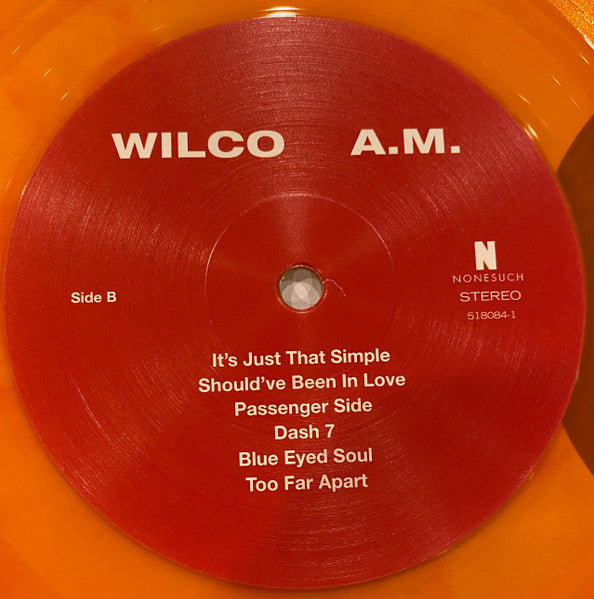 Wilco - A.M. (1995) - Mint- LP Record 2015 Nonesuch Vinyl Me Please Club 180 gram Red/Tangerine Vinyl & Booklet - Indie Rock / Country Rock - Shuga Records