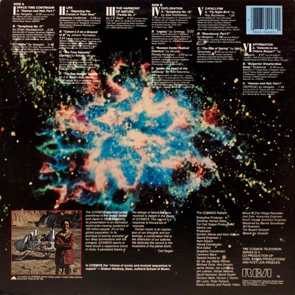 Carl Sagan / Various - The Music Of Cosmos - Mint- LP Record 1981 RCA Victor USA Vinyl - Electronic / Ambient - Shuga Records