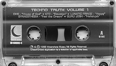 Various - Techno Truth Volume 1 - Mint- Cassette 1992 Moonshine Music USA Tape - Techno - Shuga Records