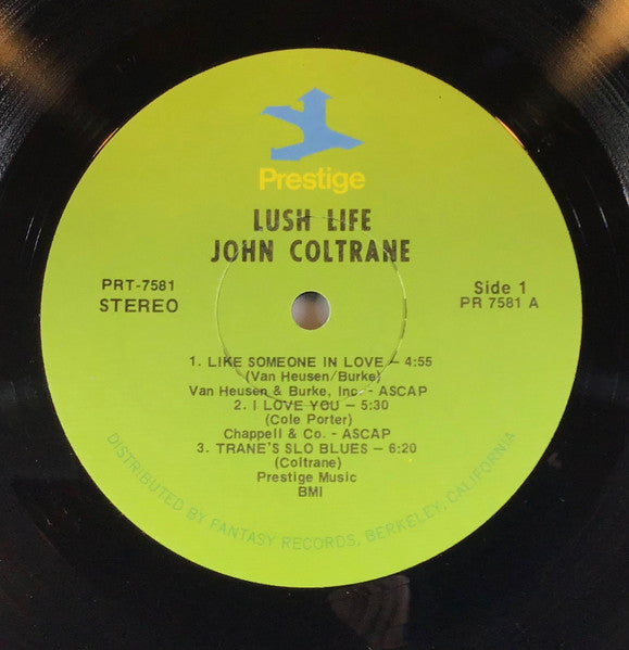 John Coltrane - Lush Life (1961) - Mint- LP Record 1975 Prestige USA Vinyl - Jazz / Hard Bop - Shuga Records