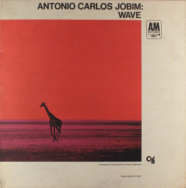 Antonio Carlos Jobim - Wave - VG+ LP Record 1967 CTI A&M Mono USA RARE Original Vinyl - Jazz / Bossa Nova / Latin Jazz - Shuga Records