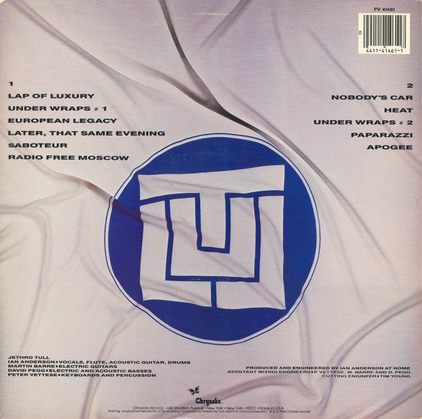 Jethro Tull – Under Wraps - Mint- LP Record 1984 Chrysalis USA Vinyl - Prog Rock / Art Rock - Shuga Records