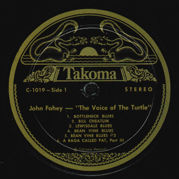 John Fahey - The Voice Of The Turtle - VG+ (VG cover) LP Record 1968 Takoma USA Vinyl - Folk / Delta Blues - Shuga Records