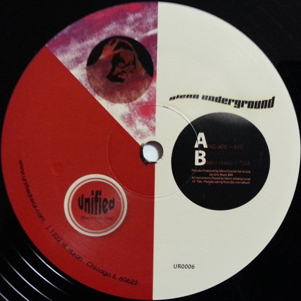Glenn Underground - Prelude - VG+ 12" EP Record 2006 Unified USA Vinyl - Chicago House / Deep House - Shuga Records