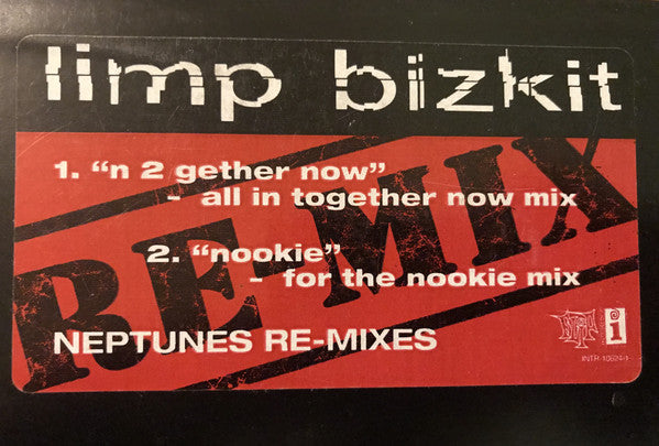 Limp Bizkit - N 2 Gether Now / Nookie (Neptune Remixes) - VG+ 12" Single Record 1999 Flip Interscope USA Promo Vinyl - Hip Hop - Shuga Records