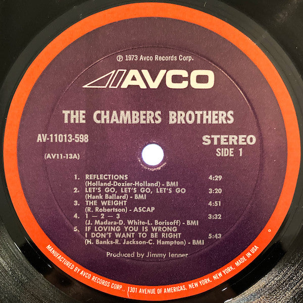 The Chambers Brothers - Unbonded - VG+ LP Record 1973 Avco USA Promo Vinyl - Soul / Rhythm & Blues / Funk - Shuga Records