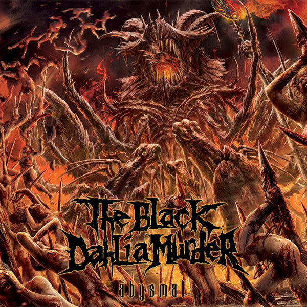 The Black Dahlia Murder - Abysmal - Mint- LP Record 2015 Metal Blade Germany Red Orange Splatter Vinyl, Poster & 7" - Death Metal - Shuga Records