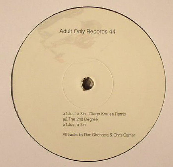 Dan Ghenacia & Chris Carrier - Just A Sin EP - VG+ 12" Single Record Adult Only 2015 France Vinyl - Tech House / Minimal - Shuga Records