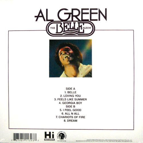 Al Green ‎– The Belle Album (1977) - Mint- LP Record 2015 Fat Possum USA Pink Vinyl Ten Bands One Cause - Soul / Funk - Shuga Records