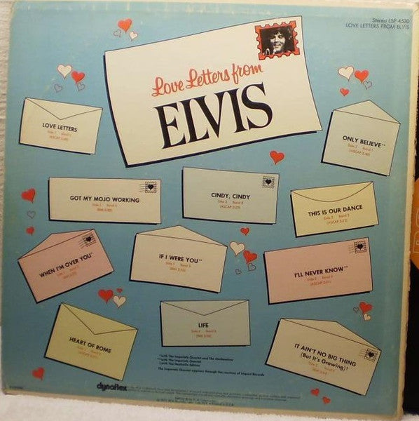 Elvis Presley - Love Letters From Elvis - VG+ LP Record 1971 RCA USA Original Vinyl - Rock & Roll / Country Rock - Shuga Records