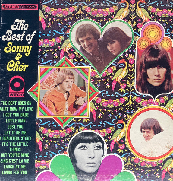 Sonny & Cher - The Best Of Sonny & Cher (1967) - VG+ LP Record 1972 ATCO USA Vinyl - Pop Rock / Soft Rock / Classic Rock - Shuga Records